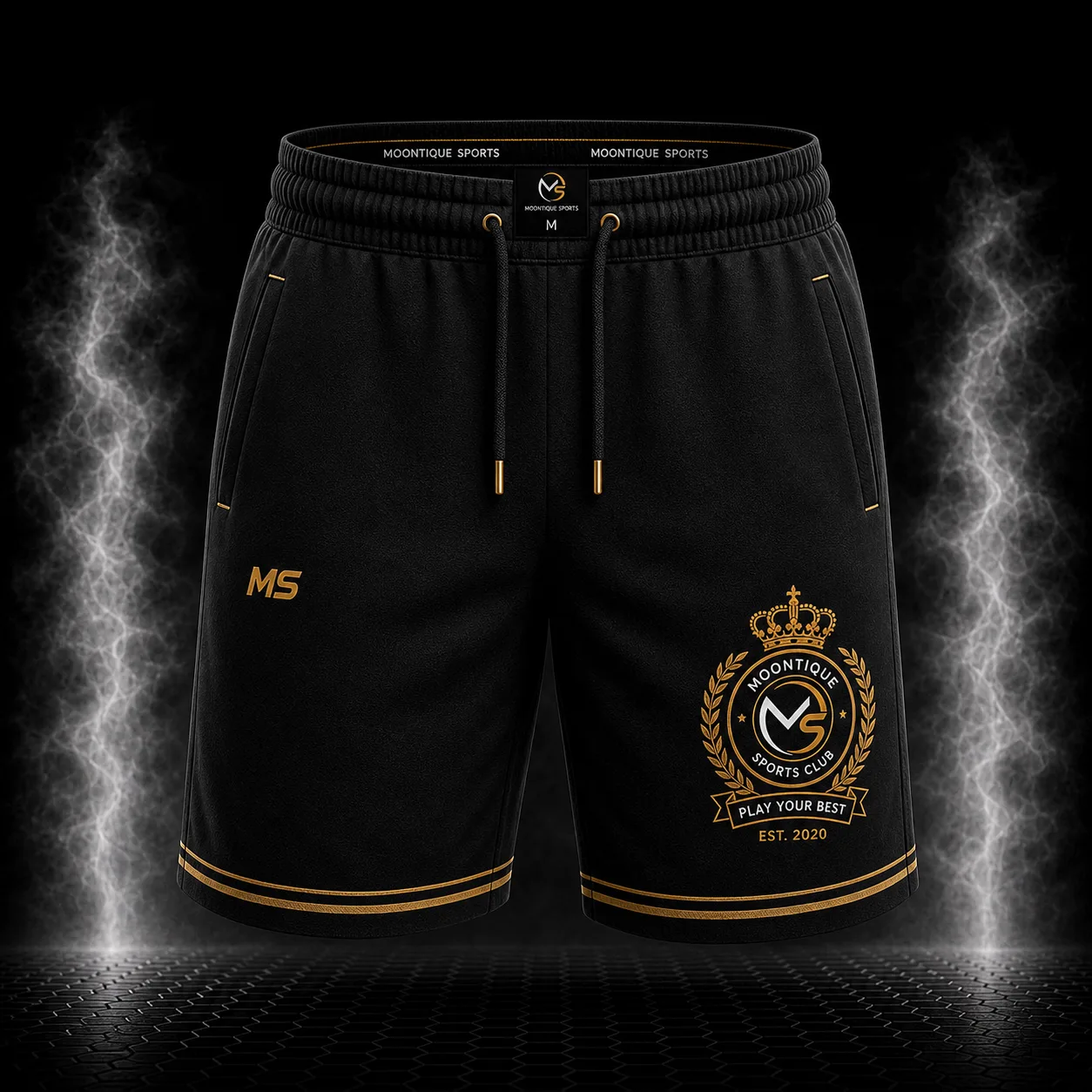 Elastic Waist Half Pants