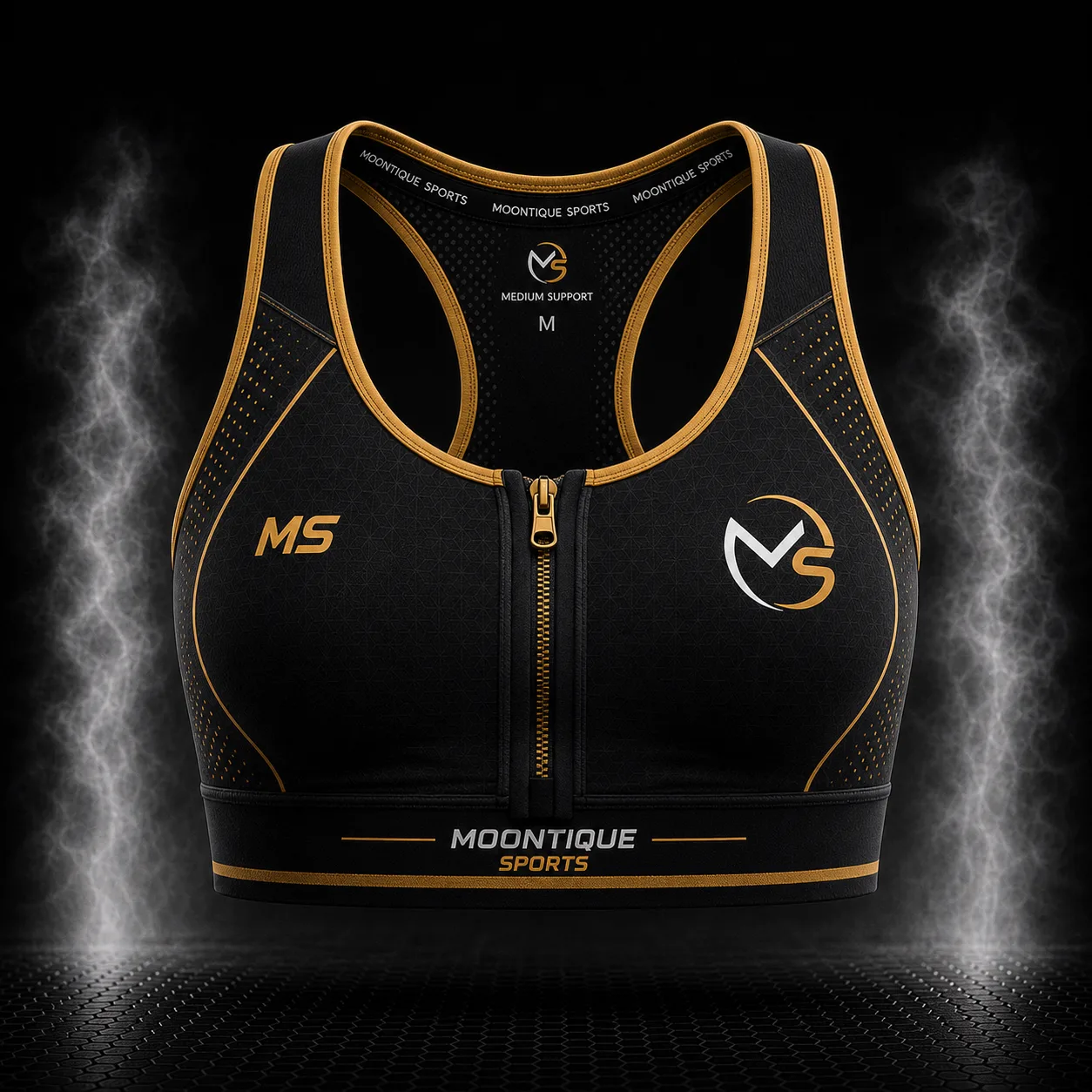 Zip-Front Training Bra