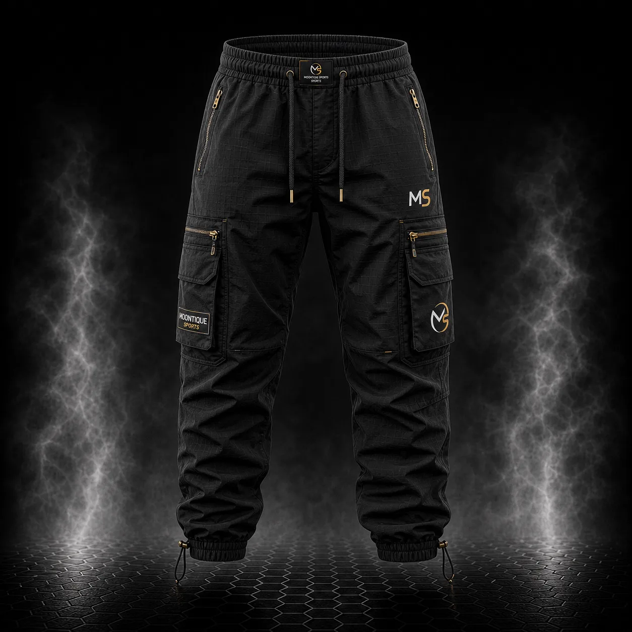 Nylon Utility Cargo Pants