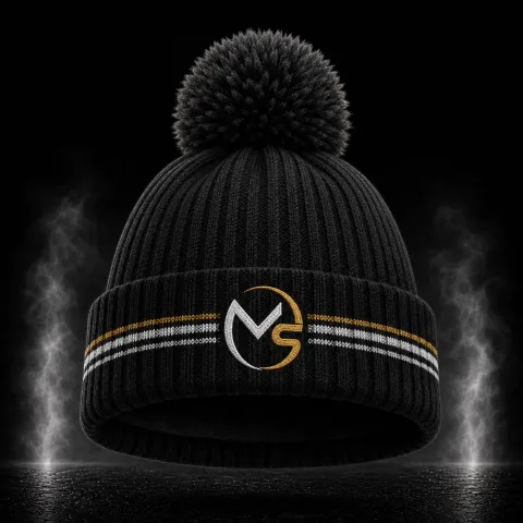 Pom-Pom Knit Beanie – custom custom cap