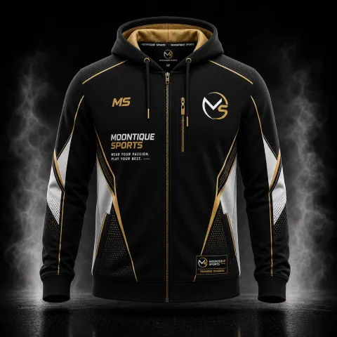 Panel Print Zip Hoodie – custom training hoodie